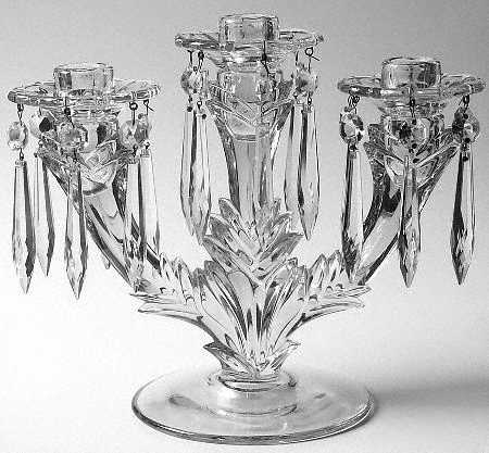 Grandee Three Light Prism Candlestick