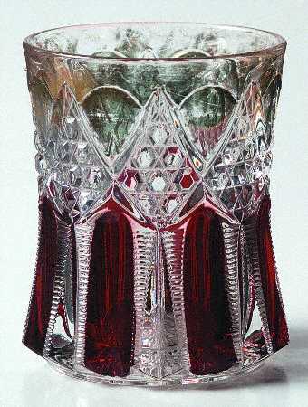 Ladder with Diamonds Ruby Gold (Red, Gold Accent) by Duncan &amp; Miller