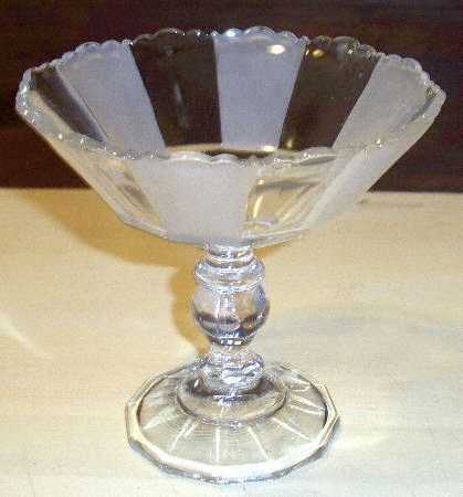 Frosted Ribbon Stemmed Open Jelly