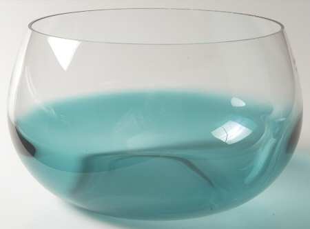 Glasscapes Teal 8" Round Bowl