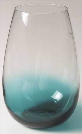 Glasscapes Teal 7" Flower Vase