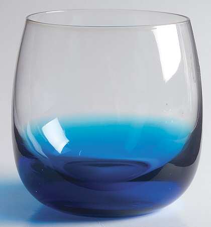 Glasscapes Blue 10 Oz Flat Tumbler