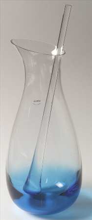 Glasscapes Blue Carafe W/Stirrer