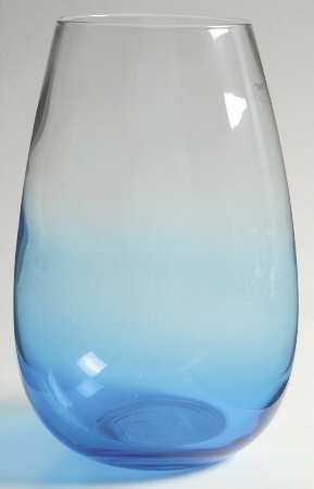 Glasscapes Blue 7" Flower Vase