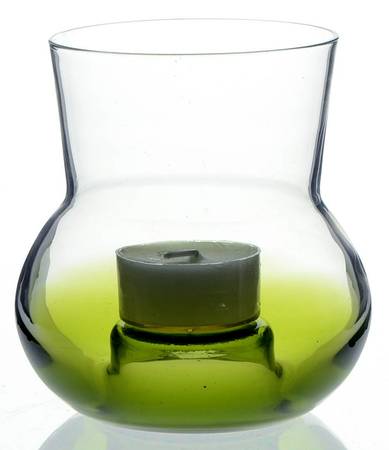 Glasscapes Lime Green 4" Candle Votive