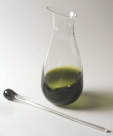 Glasscapes Lime Green Carafe W/Stirrer