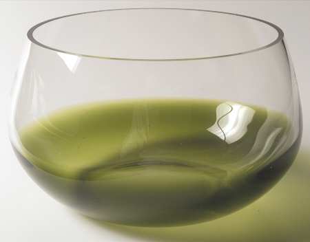 Glasscapes Lime Green 8" Round Bowl