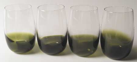 Glasscapes Lime Green 14 Oz Flat Tumbler - Set of 4
