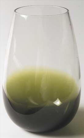 Glasscapes Lime Green 7" Flower Vase