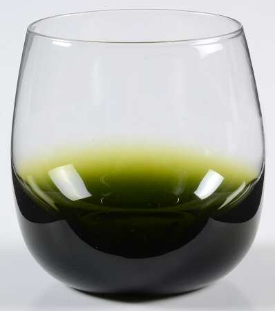 Glasscapes Lime Green 10 Oz Flat Tumbler