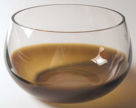 Glasscapes Amber 8" Round Bowl