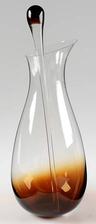 Glasscapes Amber Carafe W/Stirrer