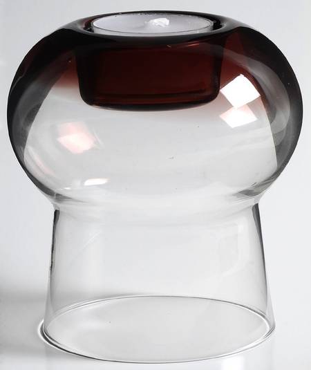 Glasscapes Amethyst 4" Candle Votive