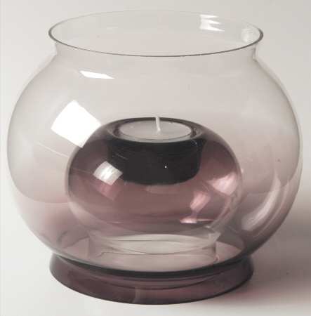 Glasscapes Amethyst Hurricane Lamp & Globe