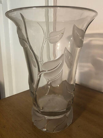 American Way Frosted Clear (Line 71) 18" Flower Vase