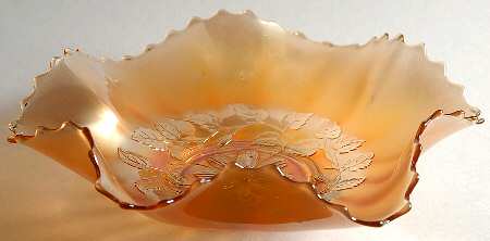 Cosmos Variant Marigold 10" Round Crimped Bowl