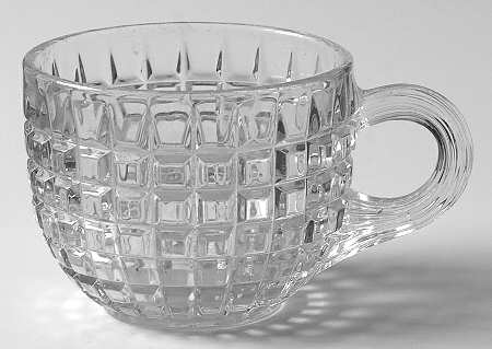 Block Clear Punch Bowl