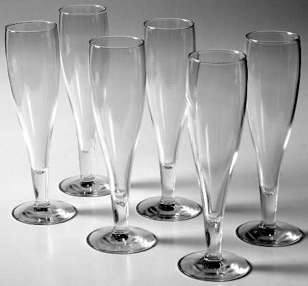 Hostellerie Fluted Champagne - Set of 6 Boxed (Days 1-6)
