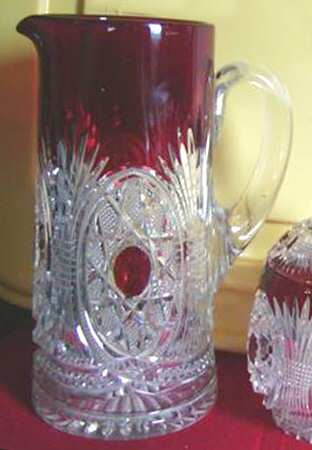 Starred Loop Ruby Flash (Stem 45) Pitcher