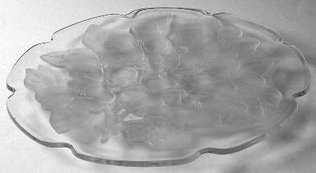 Dogwood Clear (Frosted) 14" Serving Plate