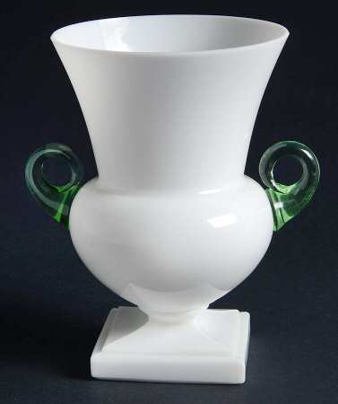 Grecian Square Base Milkglass by Duncan &amp; Miller