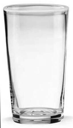 The Burbs Lily White  (White Trim) Highball Glass