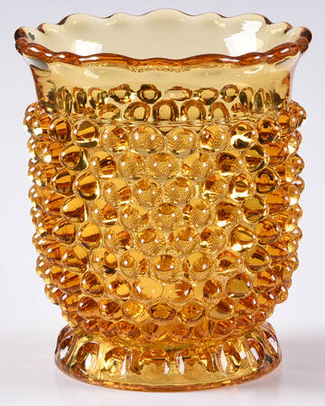 Hobnail Amber Open Sugar