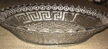 Daisy &amp; Greek Key by Davidson Glass