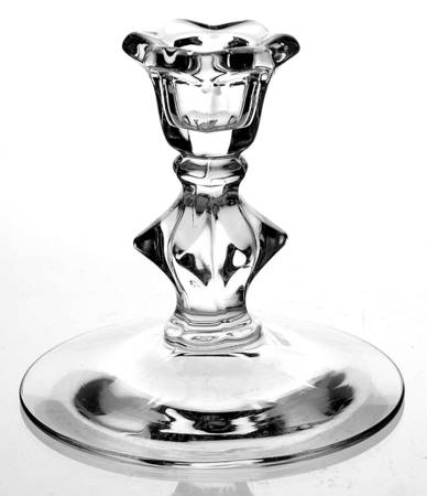Diamond (Stem 5375, Blown) Single Light Candlestick