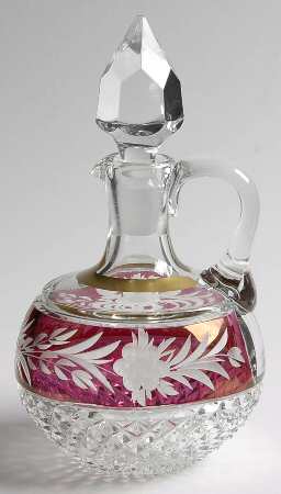 Marchioness Cranberry Cruet & Stopper