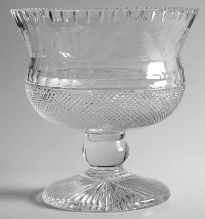 Thistle (Cut) 9" Footed Centerpiece
