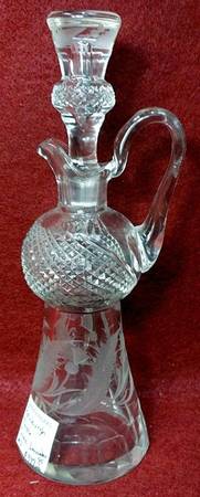 Thistle (Cut) Cruet & Stopper
