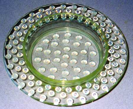 Elson Dew Drop White (Opalescent) Round Butter Dish No Lid