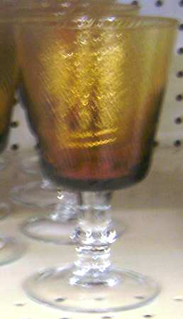 ECN1 Amber Water Goblet