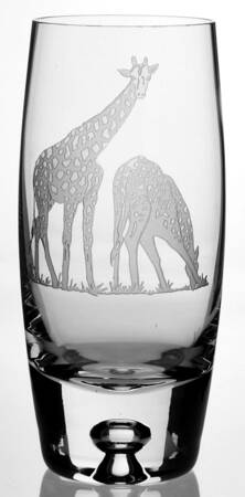 African Wildlife Highball by Evergreen Crystal