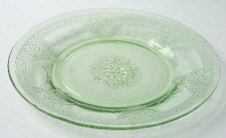 Georgian Green Luncheon Plate