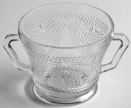 Heritage Clear Footed Open Sugar