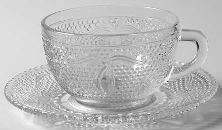 Heritage Clear Cup & Saucer Set