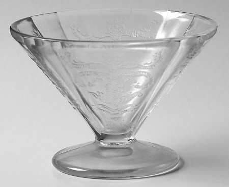 Madrid Clear Cone Shape Footed Sherbet
