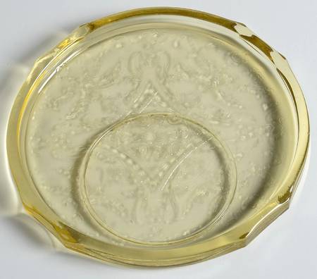 Madrid Amber Round Hot Plate with Indent