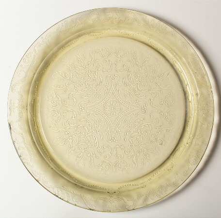 Madrid Amber Cake Plate
