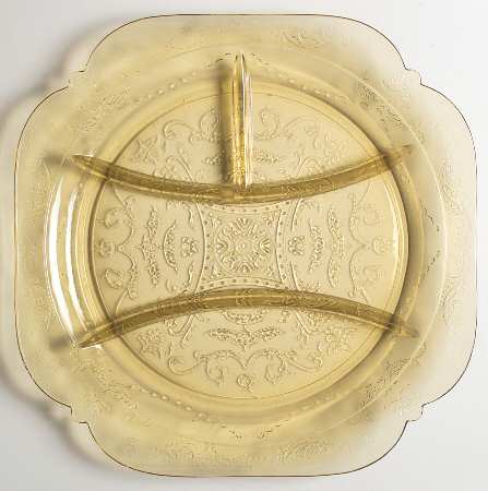 Madrid Amber 10" Square 4 Part Relish