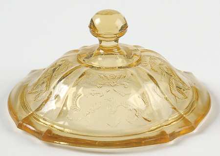 Madrid Amber Lid for Footed Sugar Bowl