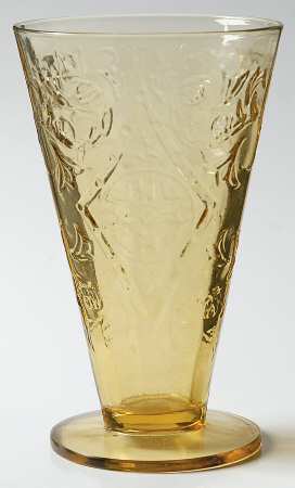 Madrid Amber 10 Oz Footed Tumbler