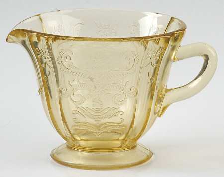 Madrid Amber Footed Creamer