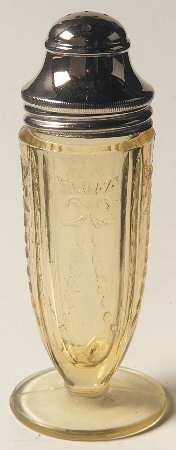 Madrid Amber Footed Shaker & Metal Lid