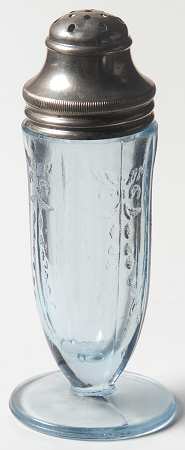 Madrid Blue Footed Shaker & Metal Lid