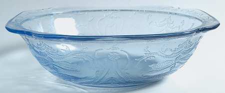 Madrid Blue 8" Shallow Salad Bowl