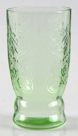 Madrid Green Flat Juice Glass