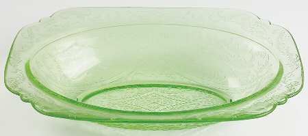 Madrid Green 10" Oval Vegetable Bowl